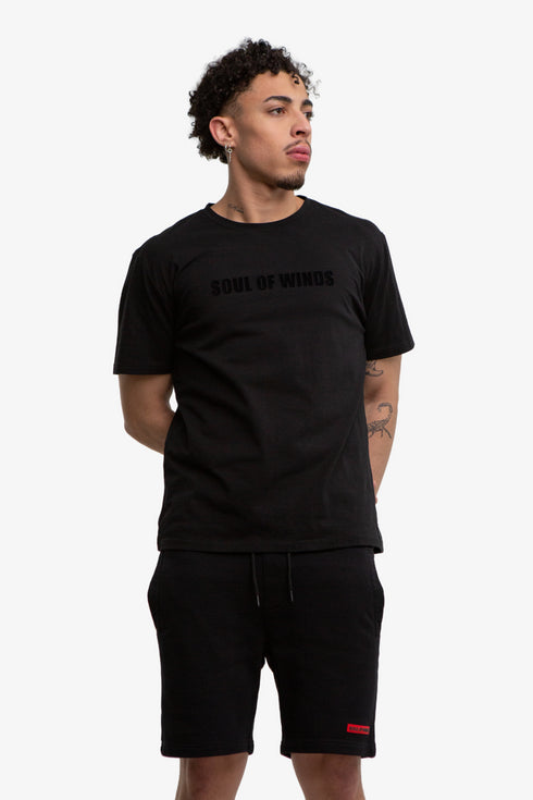 SOUL OF WINDS VELVET LOGO T-SHIRT