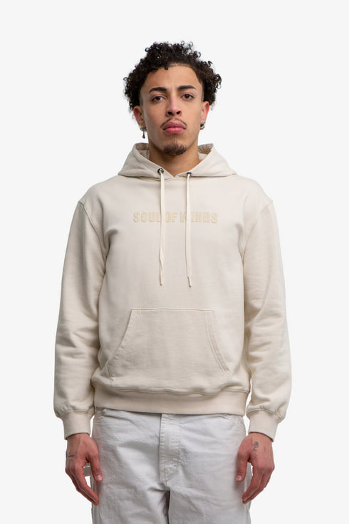 SOUL OF WINDS VELVET LOGO HOODIE