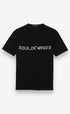 SOUL OF WINDS RUBBER PRINT BLACK T-SHIRT