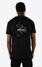 Back Side Rubber Printed Snake T-Shirt