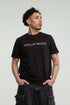 SOUL OF WINDS RUBBER PRINT BLACK T-SHIRT