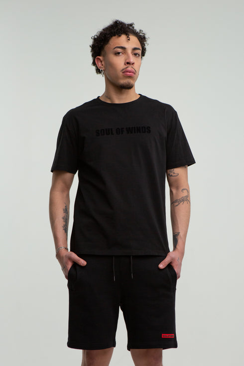 SOUL OF WINDS VELVET LOGO T-SHIRT
