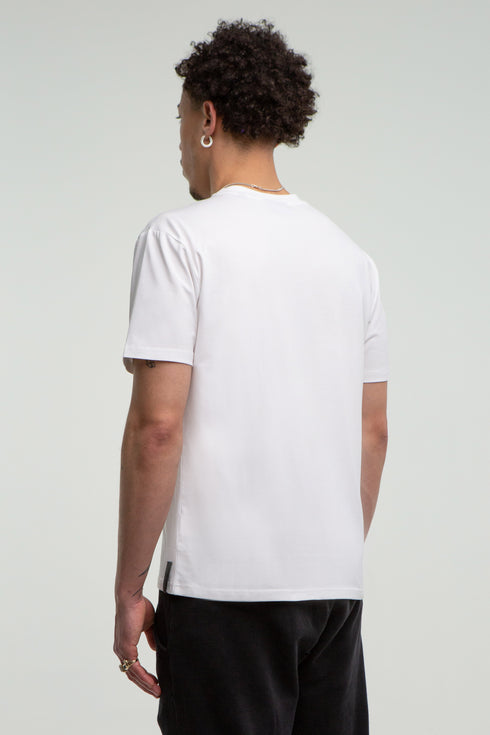 SOUL OF WINDS RUBBER PRINT WHITE T-SHIRT