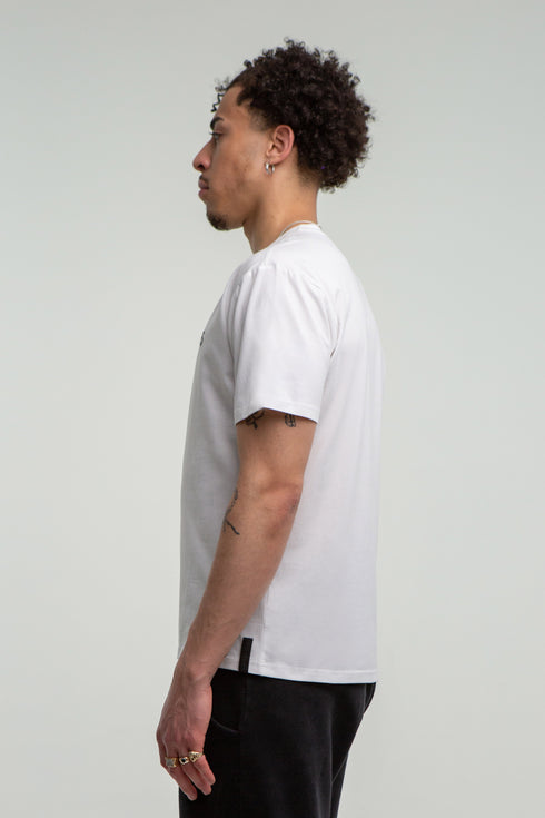 SOUL OF WINDS RUBBER PRINT WHITE T-SHIRT