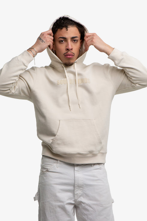 SOUL OF WINDS VELVET LOGO HOODIE